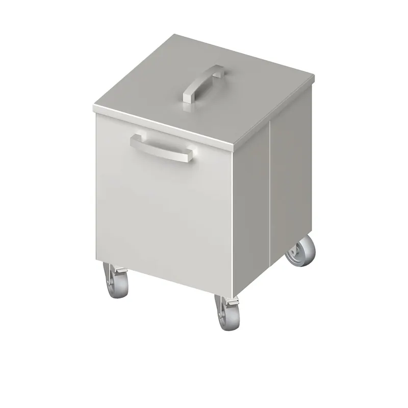 Abfallbehälter fahrbar 350x350x500 mm verschweißt VAR03301
