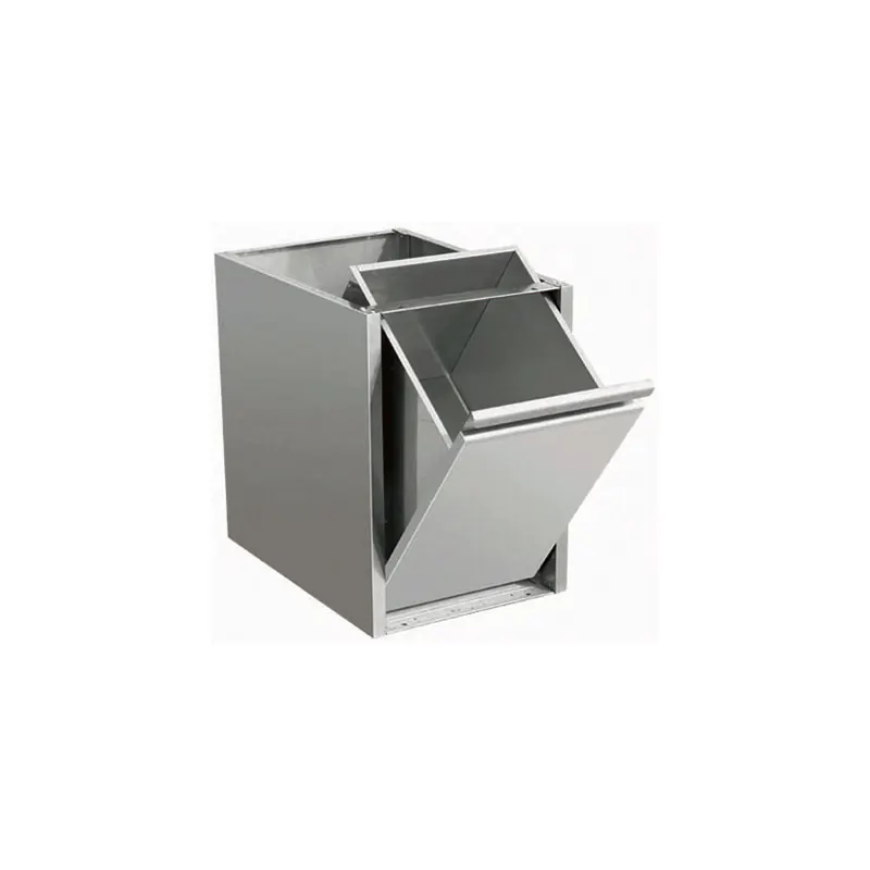 Abfallkipper für Arbeitstisch Edelstahl 660 x 400 mm THMER47