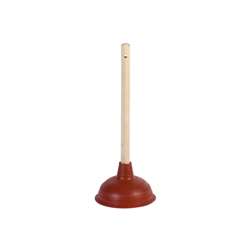 Abflussreiniger 46cm Ø14cm mit Holzstiel