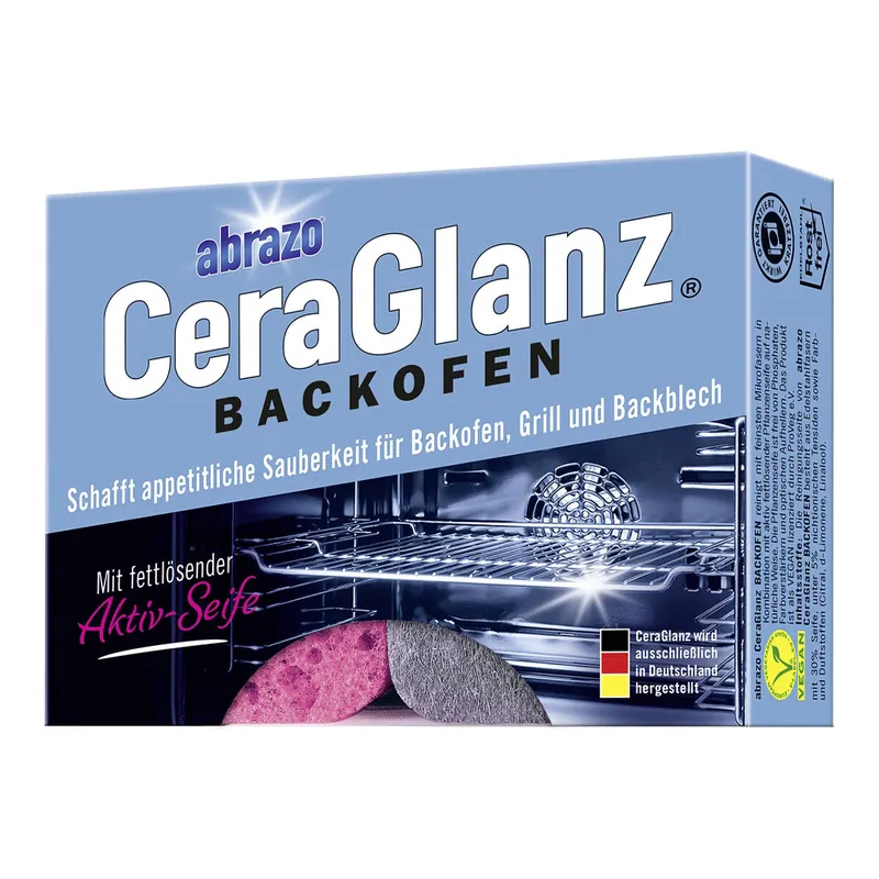 ABRAZO Schwamm "CeraGlanz Backofen" 2er Pack blau – 8er Vorteilset