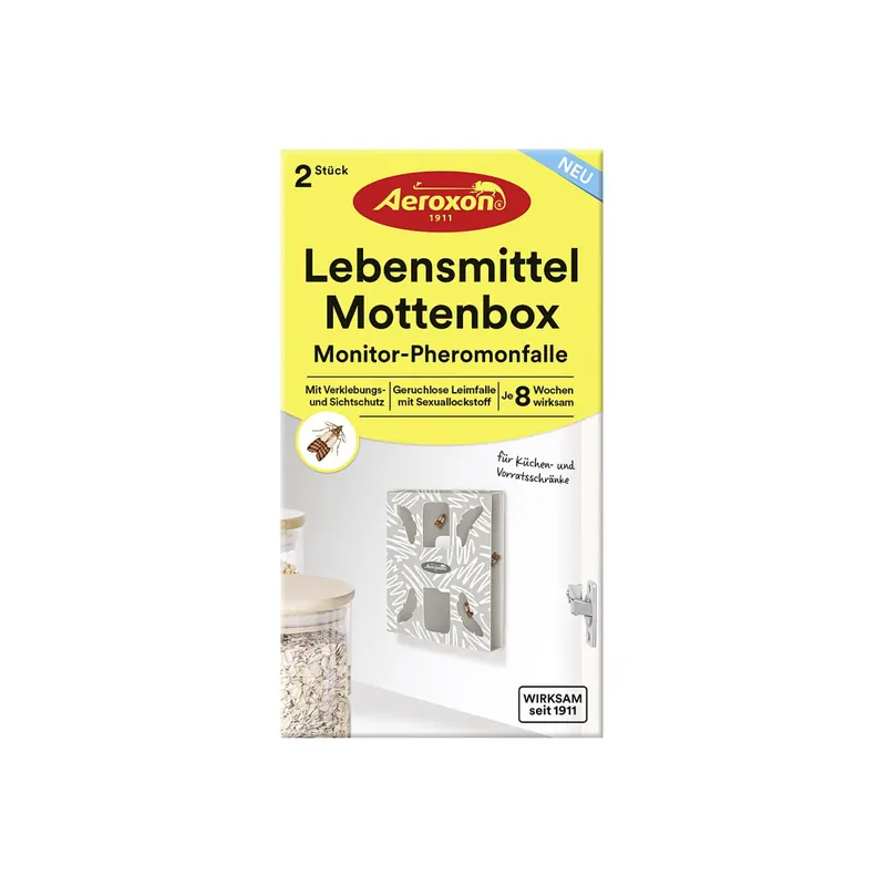 Aeroxon Lebensmittelmotten Box 2er Pack – 14er Vorteilset