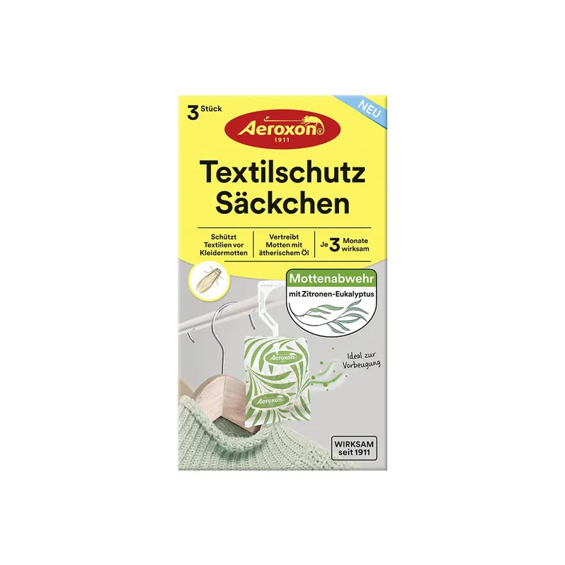 Aeroxon Textilschutz Säckchen 3er Pack – 7er Vorteilset