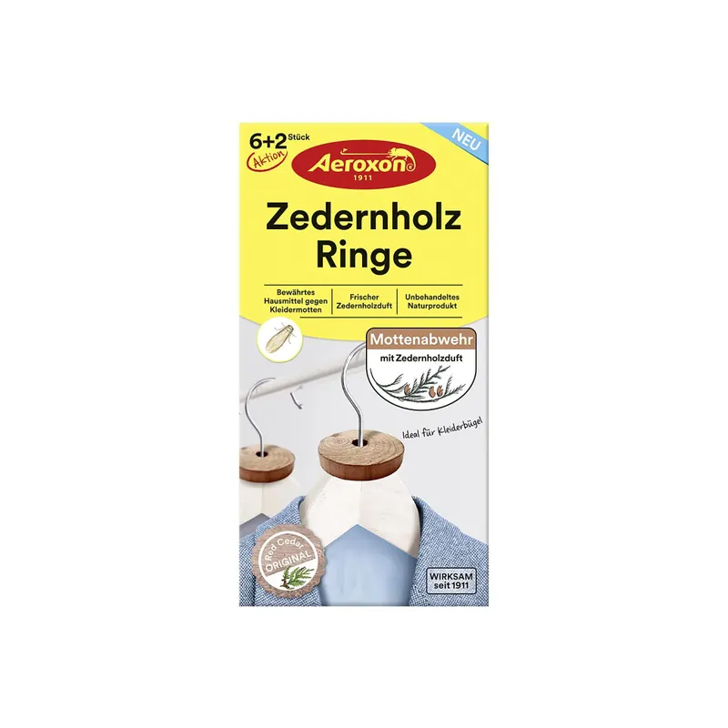 Aeroxon Zedernholz Ringe 6+2 – 10er Vorteilset