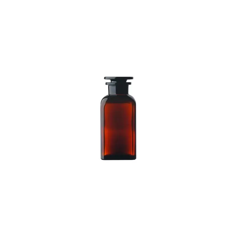 Apothekerglas eckig braun 100 ml