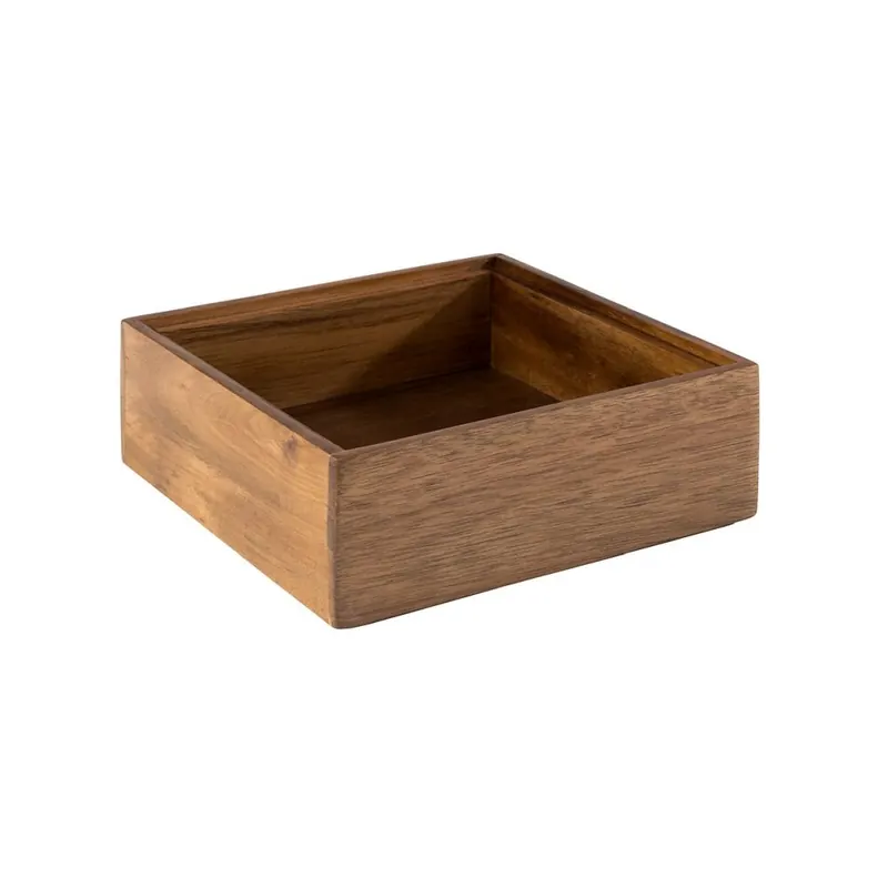 APS Holzbox WOODY 15x15cm H: 5,5cm