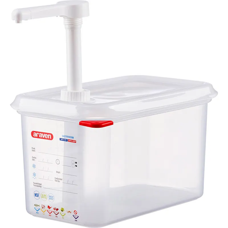 Araven Saucenspender / Pumpspender GN 1 / 4 Inhalt 4,3 Liter