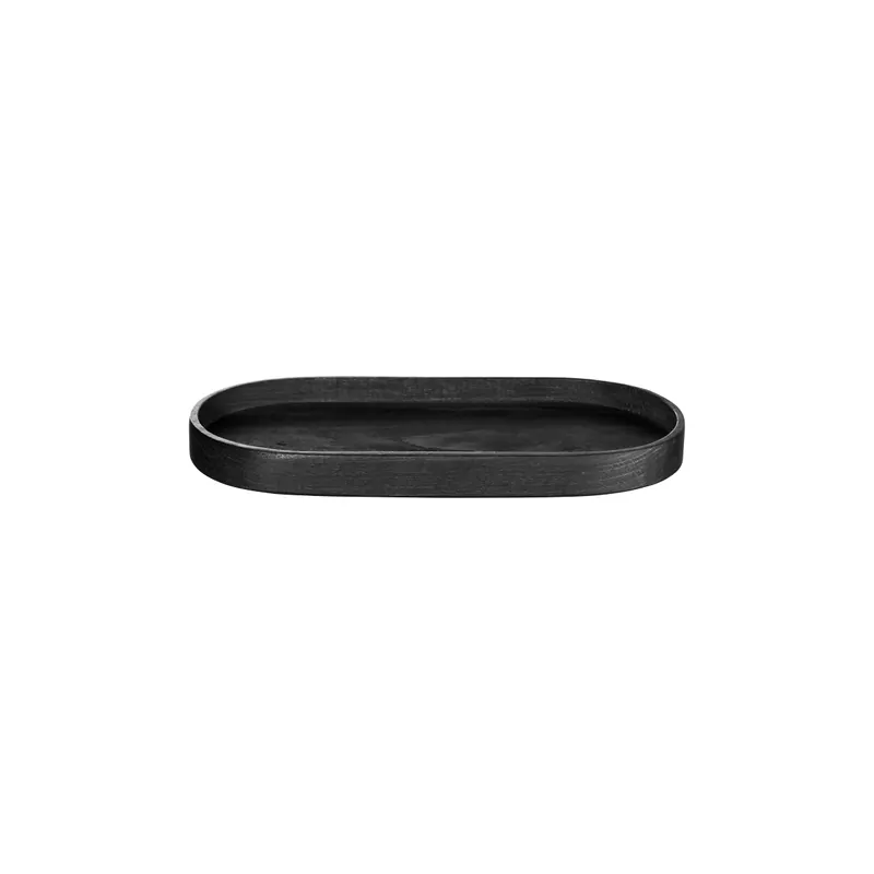 ASA Selection EU Wood Tablett oval schwarz 35,7 × 16,5 cm