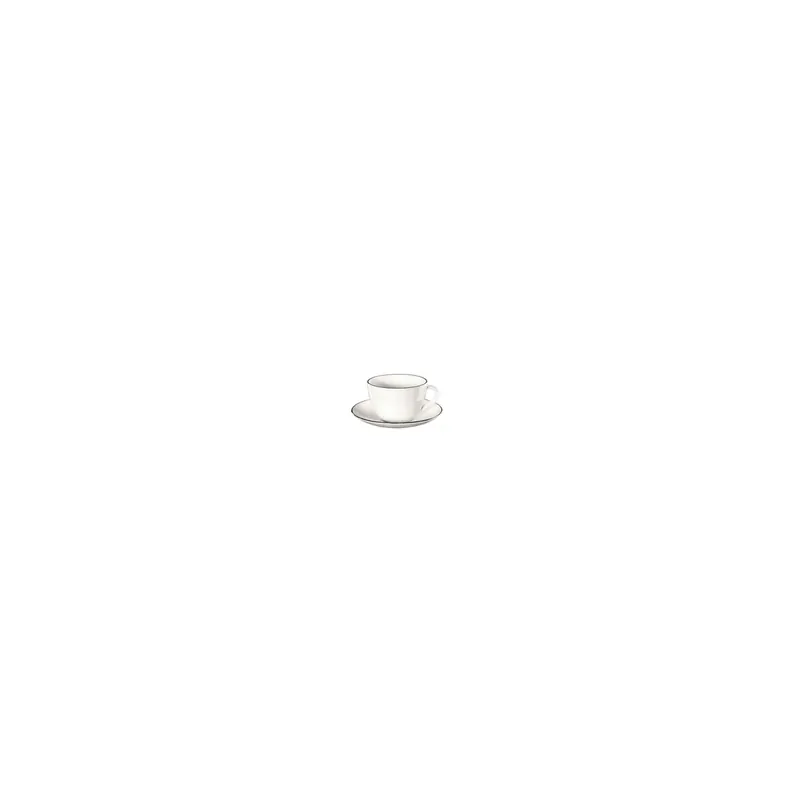 ASA Selection Kaffeetasse mit Unterteller ligne noire