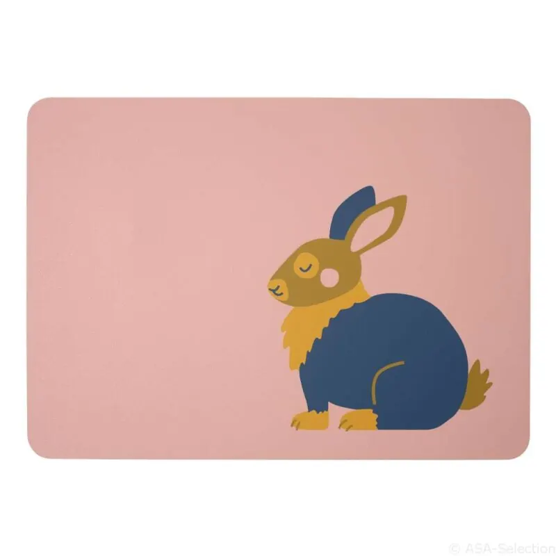 Asa Selection Kinder-Tischset Karla Kaninchen | rosa