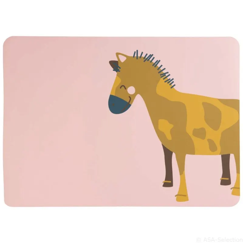 Asa Selection Kinder-Tischset Westernpferd Wiebke | rosa