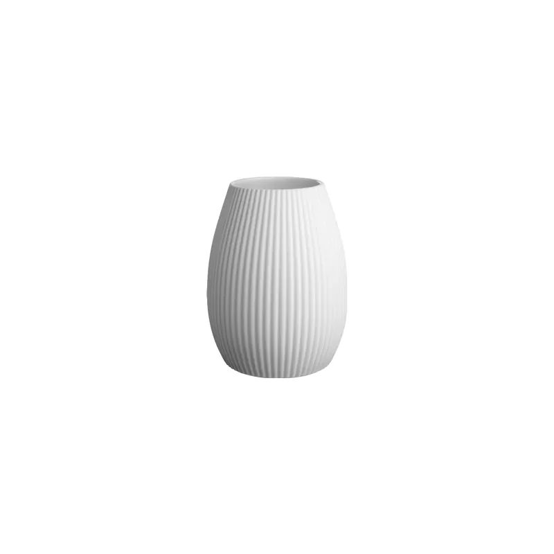 ASA Selection rica Vase weiß Ø 15,4 cm, H 20 cm stripes