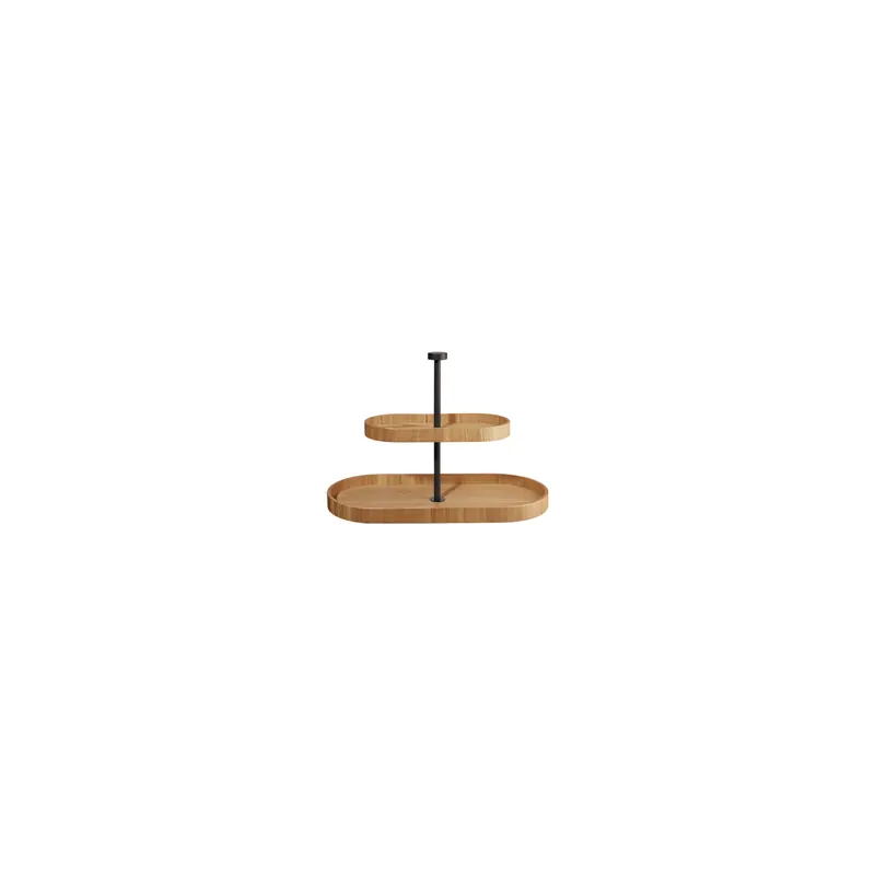 ASA Selection wood Etagere 2-stufig oval 35,5 × 16,5 cm