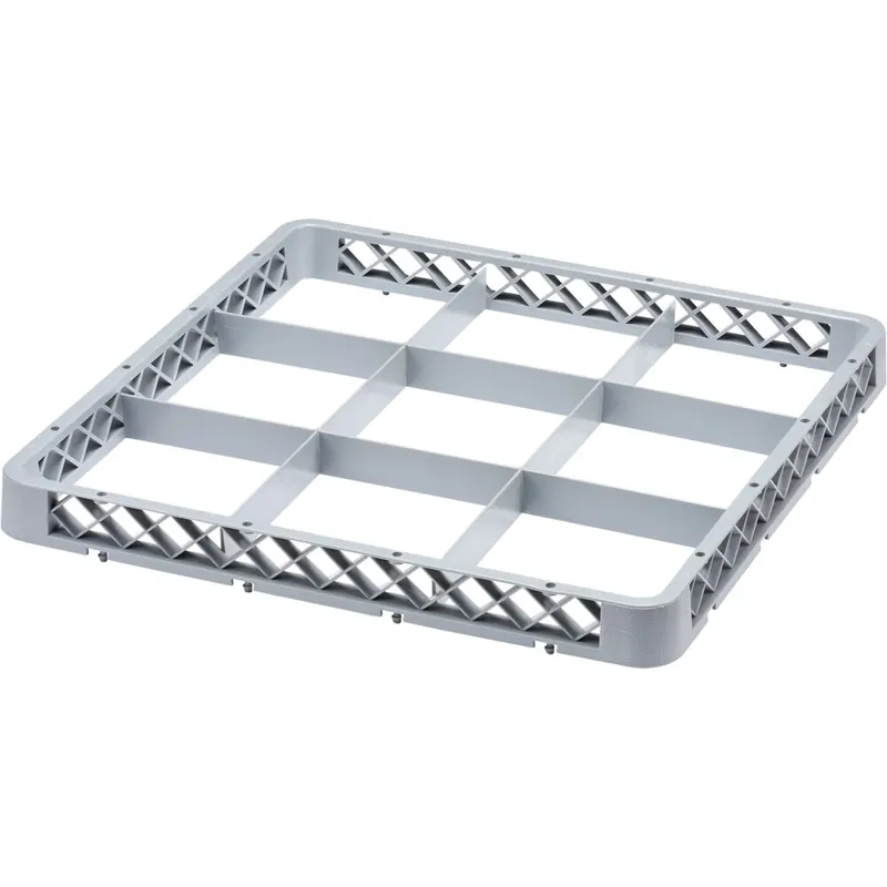 Aufsatzrand für Spülkorb 500x500 mm 9 Fächer