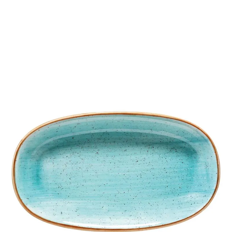 Aura Aqua Gourmet Platte oval 24x14cm