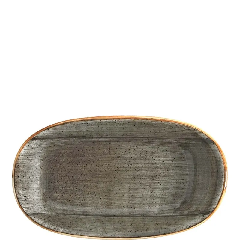 Aura Space Gourmet Platte oval 34x19cm