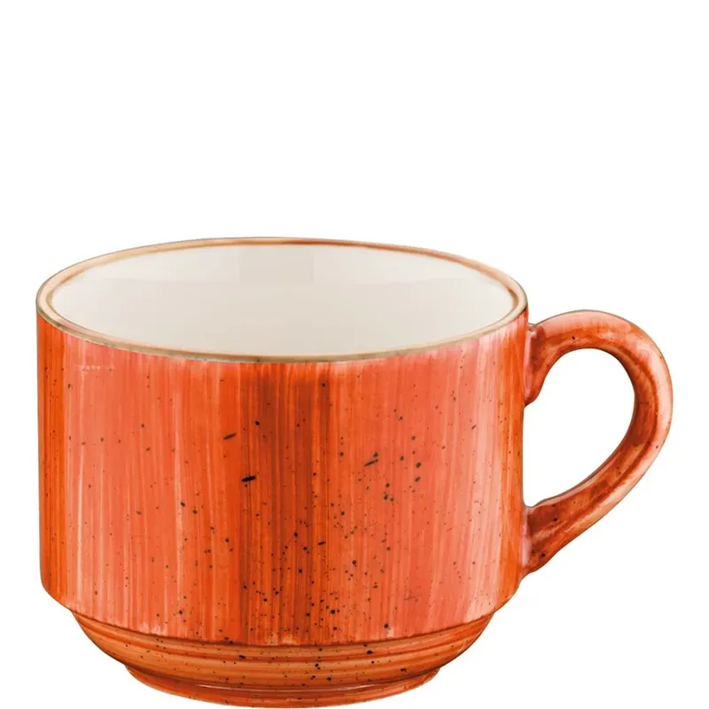 Aura Terracotta Banquet Obertasse stapelbar 21cl