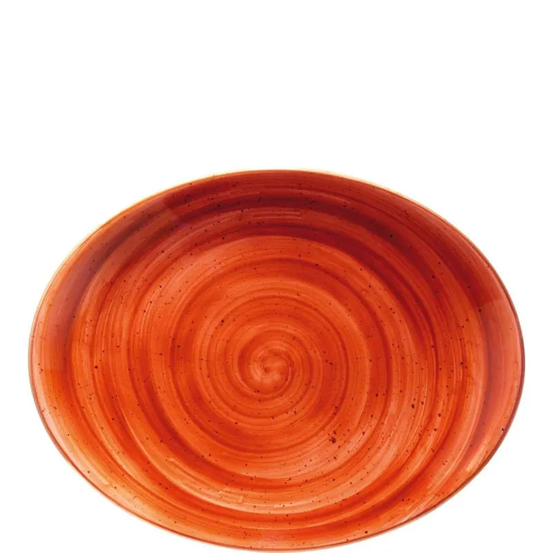 Aura Terracotta Moove Platte oval 31x24cm