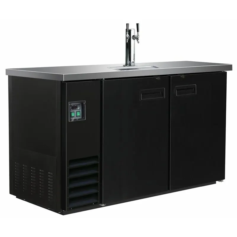 Ausschanktheke 1247 x 620 x 1060 mm schwarz 346 L BK-48-1