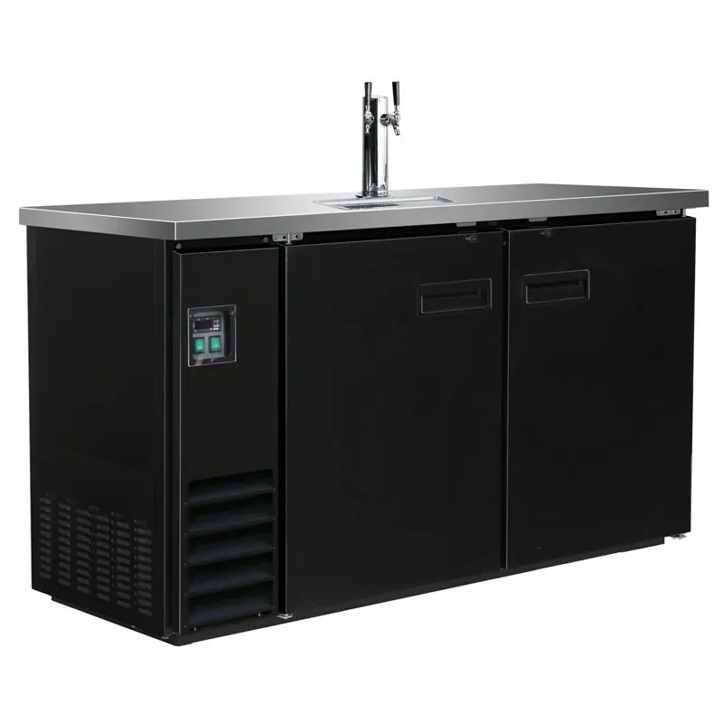 Ausschanktheke 1552 x 620 x 1060 mm schwarz 462 L BK-60-1.01