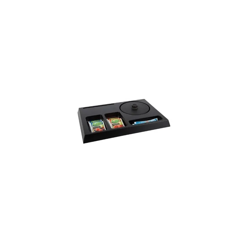 B-Tray Willkommenstablett SIGNUM Schwarz Braun