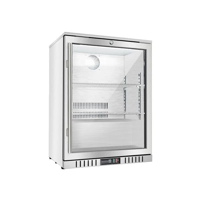 Bar Display Cooler eine Flügeltür 600x530x835 mm (BxTxH) Edelstahl