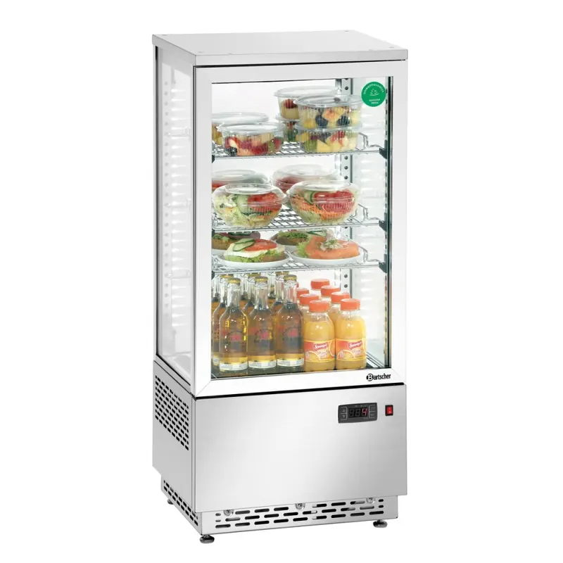 BARTSCHER Mini-Kühlvitrine 78L Edelstahl
