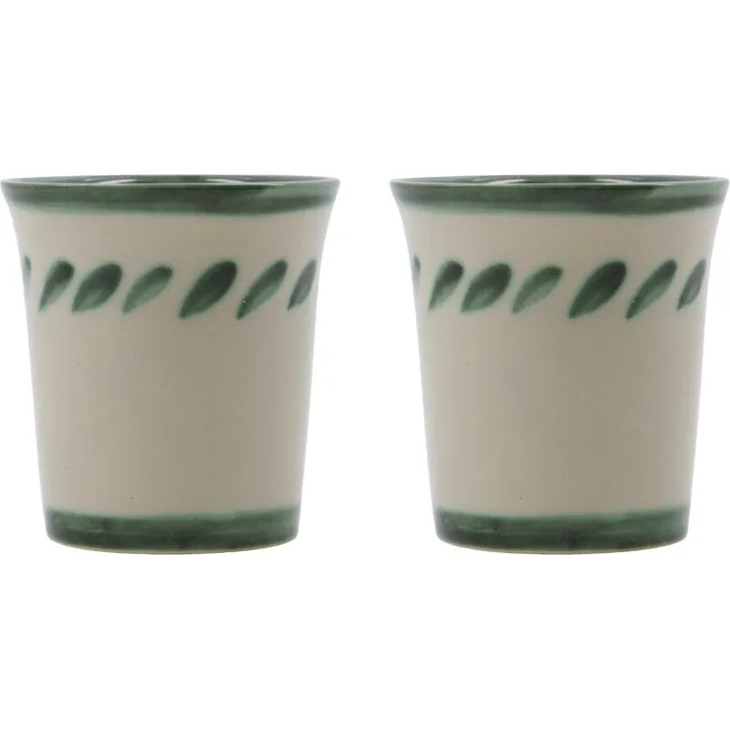 Becher Set Diva grün, 2 Stück
