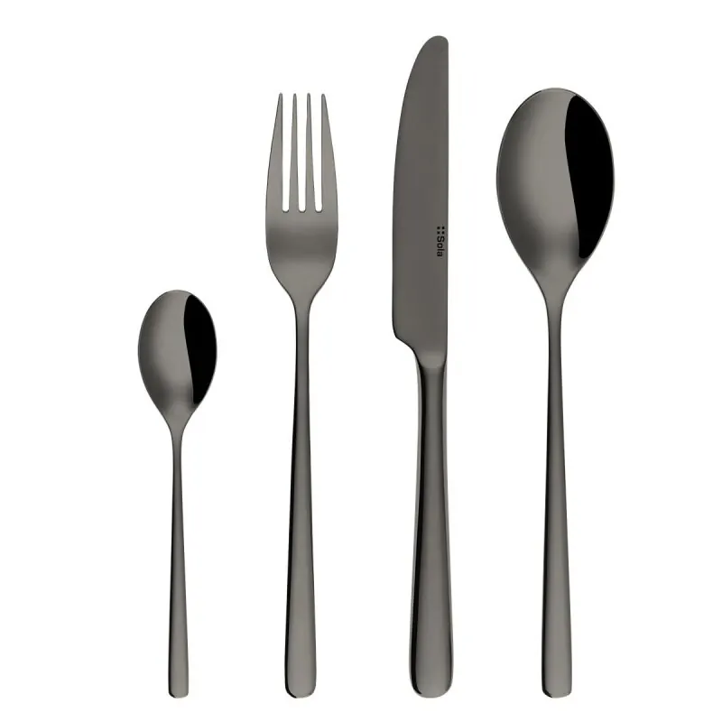 Besteck Set Samba anthrazit, 24 tlg.