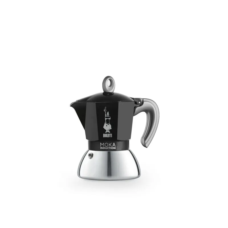 Bialetti Espressokocher BLACK MOKA Induktion 2 Tassen
