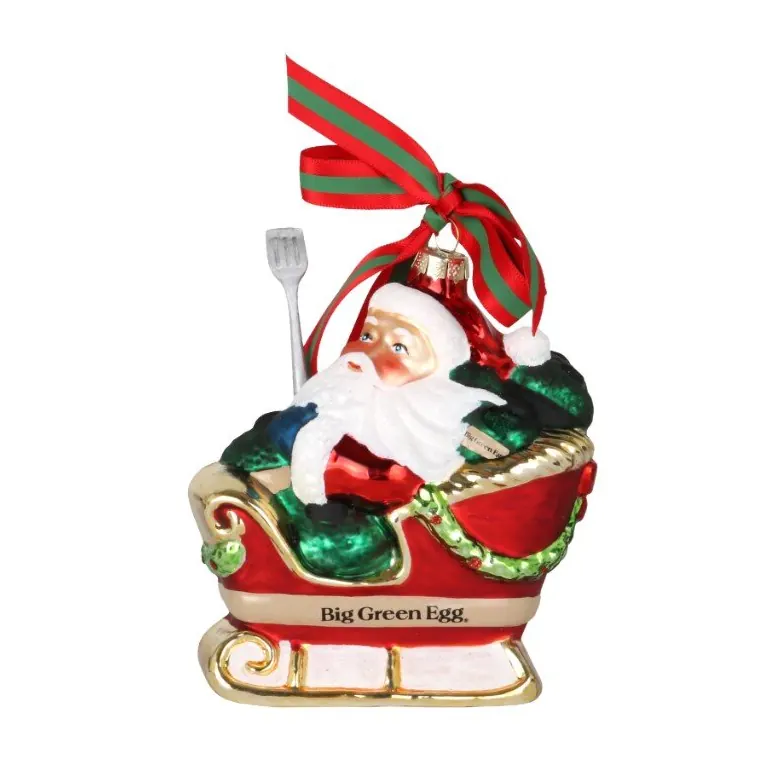 BIG GREEN EGG Christbaumkugel Weihnachtsmann