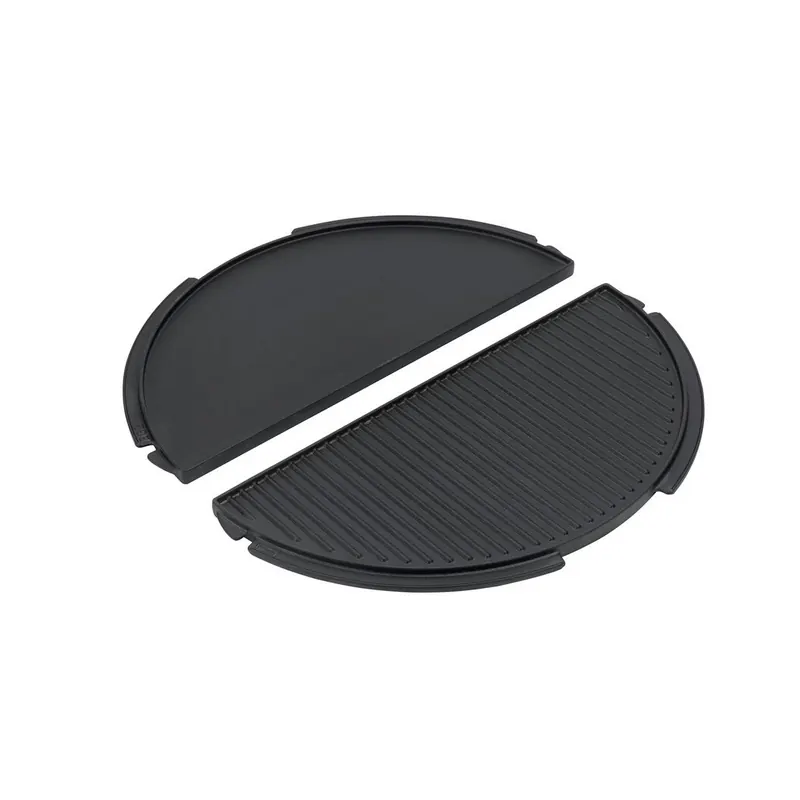 BIG GREEN EGG Halbrunde Grillplatte aus Gusseisen 2XL, XL