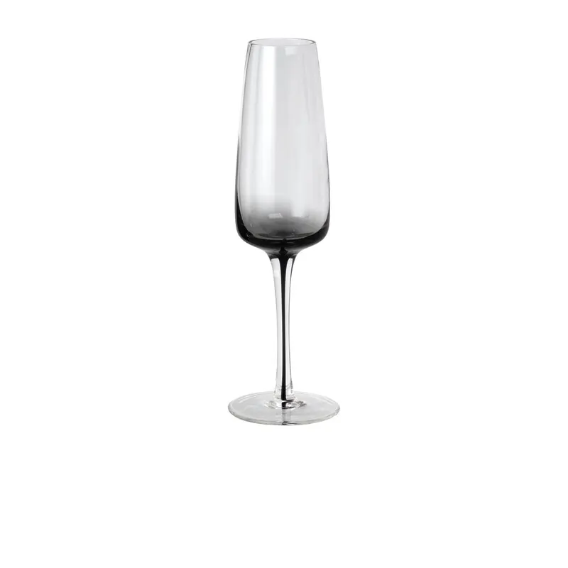 Broste Copenhagen Sektglas SMOKE GREY, 6 Stk.