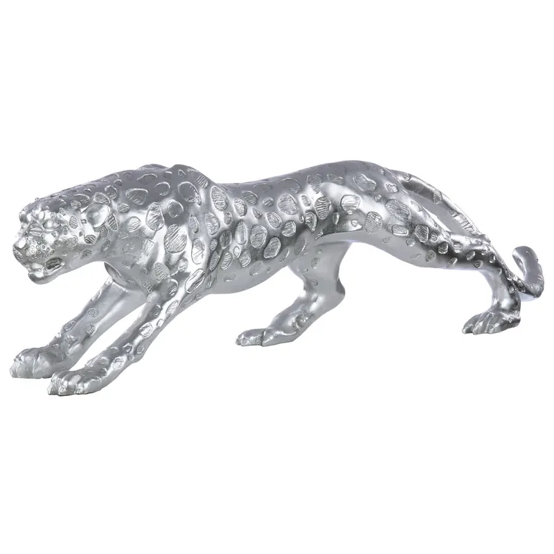 Casablanca Gepard,Poly,antiksilberH.20cm L.80cm 59216