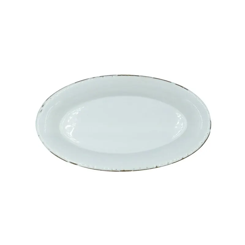CASAgent Campagna Platte 26 x 15 cm weiß 08