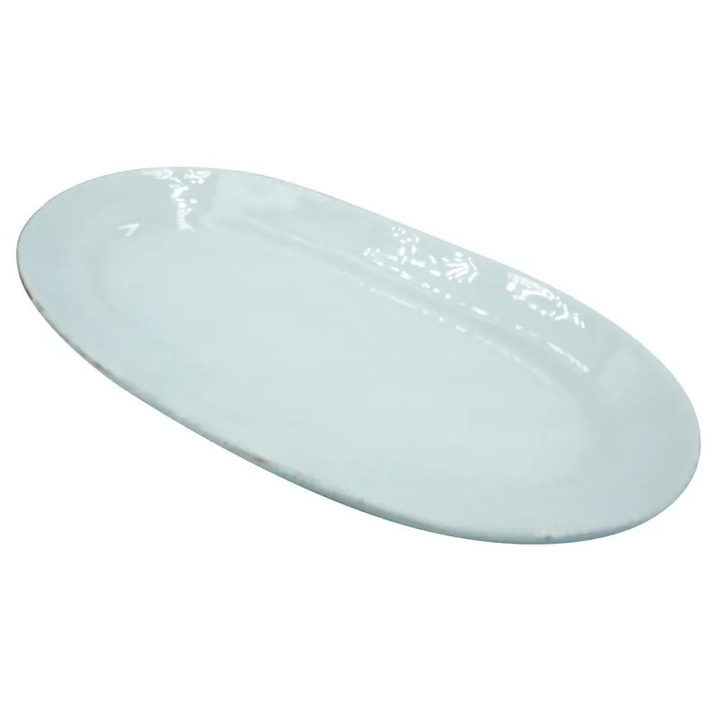 CASAgent Campagna Platte 41 x 20 cm weiß 08