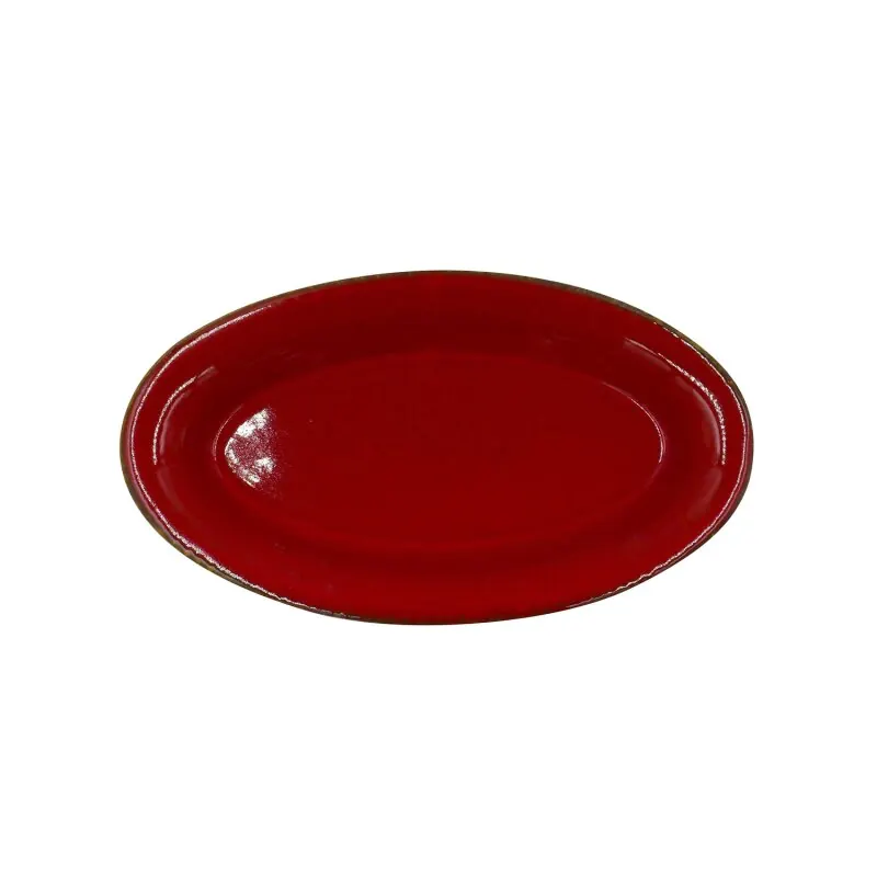 CASAgent Campagna Platte oval 26 x 15 cm rosso/rot 11