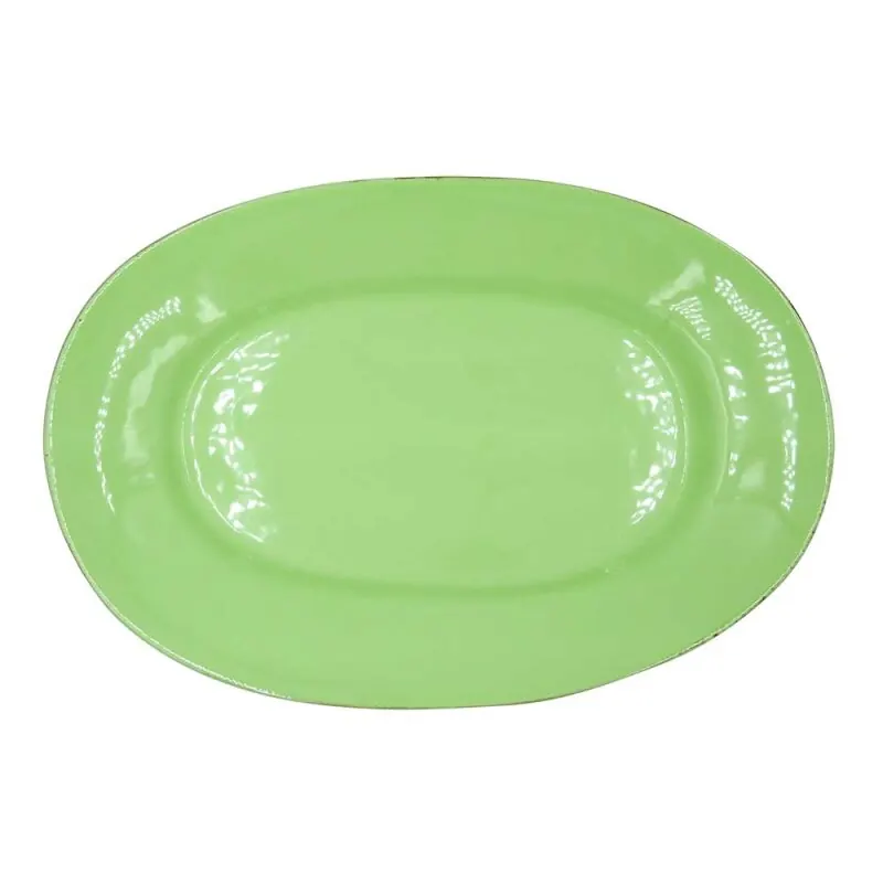 CASAgent Campagna Platte oval 41 x 28 cm pistazie 07