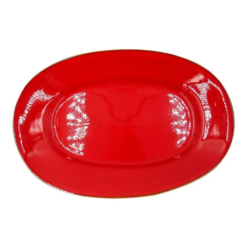 CASAgent Campagna Platte oval 41 x 28 cm rosso/rot 11
