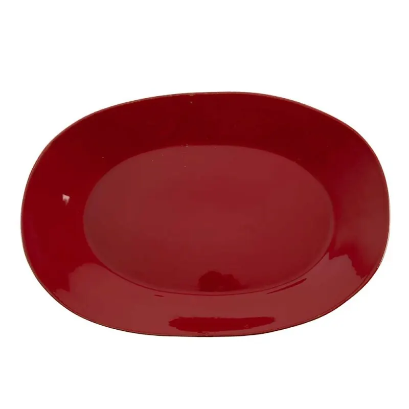CASAgent Campagna Platte oval 50 x 34 cm rosso 11