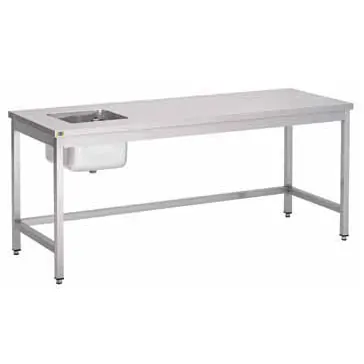 Cheftisch 900 x 700 x 850 mm Becken rechts CC7090R