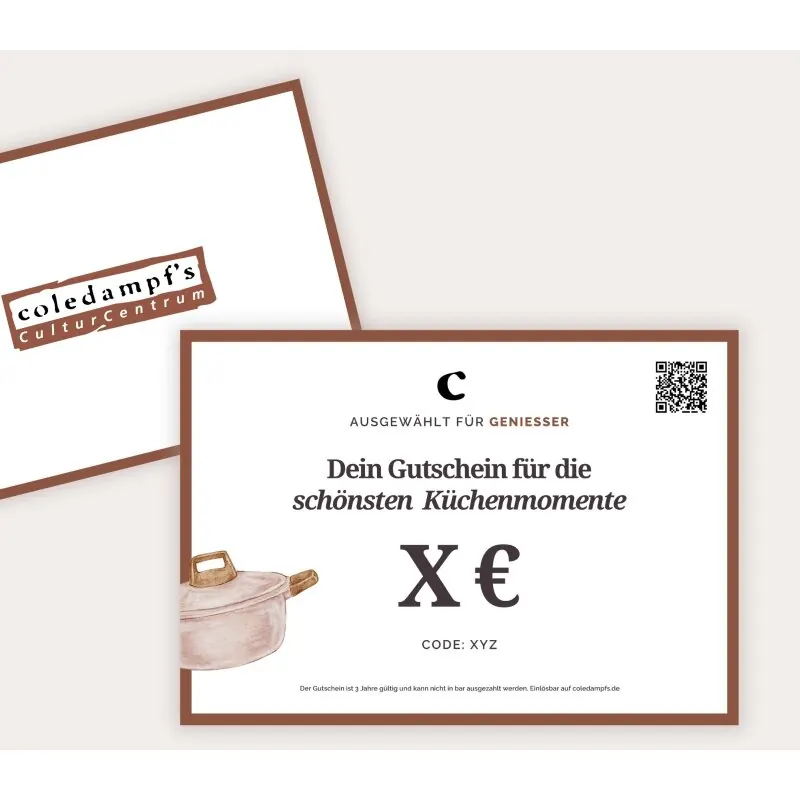 coledampf's Geschenkgutschein zum Ausdrucken 100 EUR