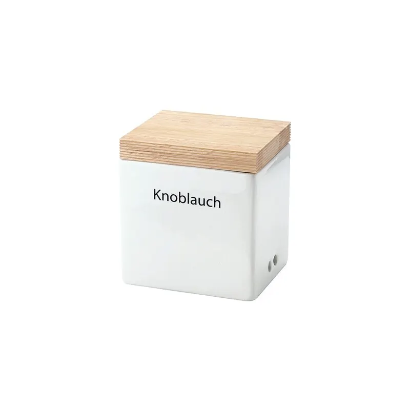 Continenta Vorratsdose aus Keramik weiß 14 x 12 x 15,5 cm