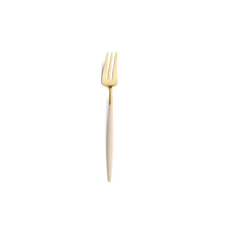 Cutipol Besteck Goa ivory/gold Kuchengabel