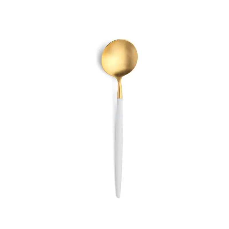 Cutipol Besteck Goa weiß/gold Dessertlöffel 21 cm
