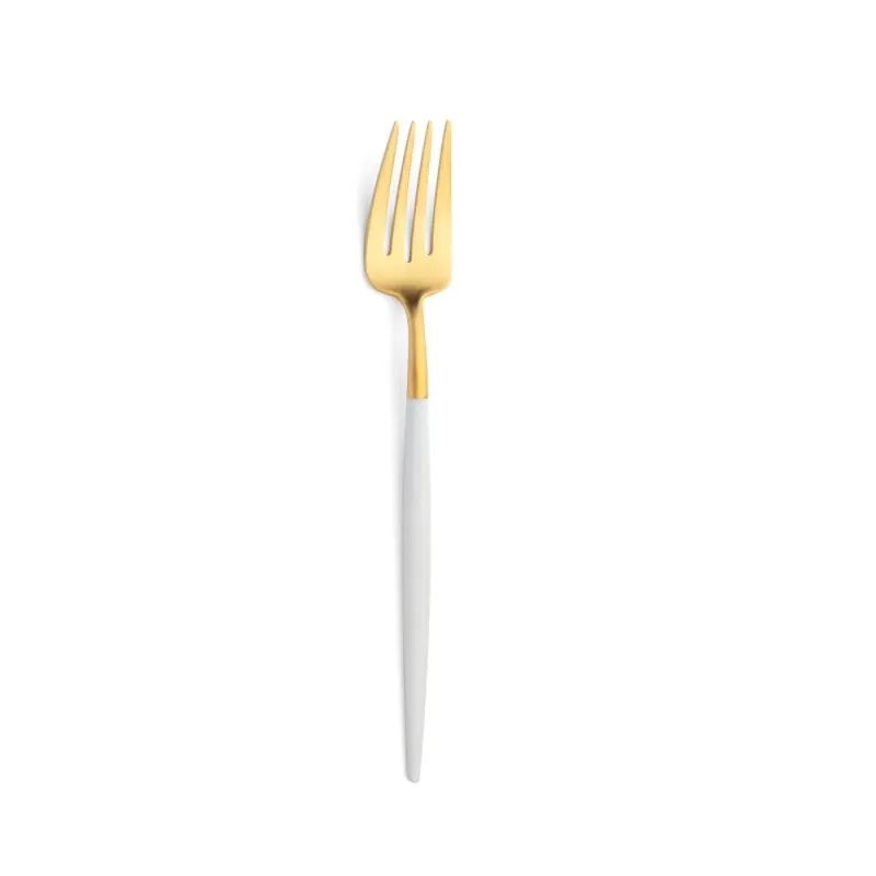 Cutipol Besteck Goa weiß/gold Fischgabel 20 cm