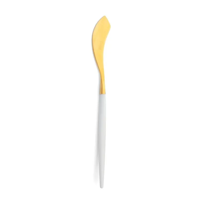 Cutipol Besteck Goa weiß/gold Fischmesser 21,5 cm