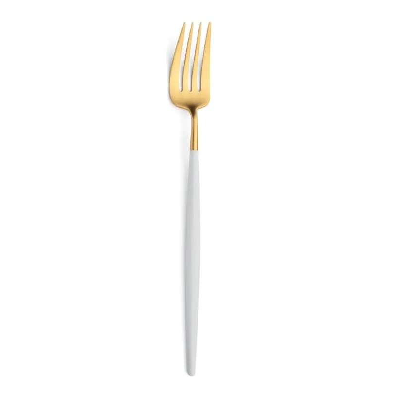 Cutipol Besteck Goa weiß/gold Serviergabel 26,5 cm