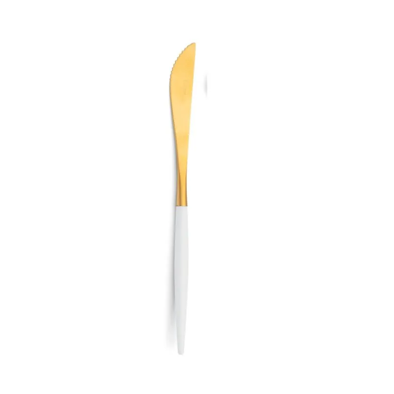 Cutipol Besteck Goa weiß/gold Steakmesser 22,5 cm
