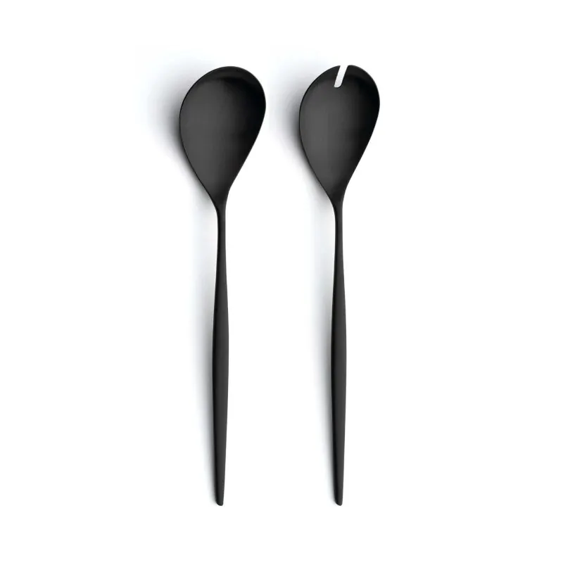 Cutipol Besteck Moon schwarz matt Salatbesteck