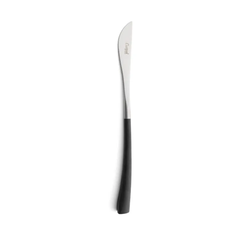 Cutipol Besteck Noor schwarz/silber Dessertmesser 19,2 cm